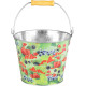 Strend Pro bucket, 5 liters, metal, flower/fruit print, various types