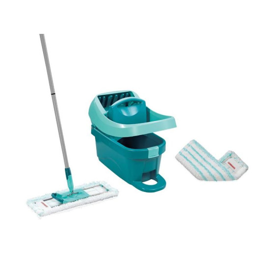 <p>Semi-professional floor mop, for all types of floors, easy wringing of the sleeve using the wringing system in the PROFI bucket, replaceable sleeves made of special synthetic microfibers (washable at 60 ° C in the washing machine without fabric softener), movable joint for wiping into eights and with reach, cabinets, etc., mop width 42 cm + Universal bucket with wringing system without wheels, 8 l, suitable for PROFI mops or other mops with wire construction, wringing without soaking your hands in 