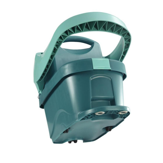 <p>Semi-professional floor mop, for all types of floors, easy wringing of the sleeve using the wringing system in the PROFI bucket, replaceable sleeves made of special synthetic microfibers (washable at 60 ° C in the washing machine without fabric softener), movable joint for wiping into eights and with reach, cabinets, etc., mop width 42 cm + Universal bucket with wringing system without wheels, 8 l, suitable for PROFI mops or other mops with wire construction, wringing without soaking your hands in 