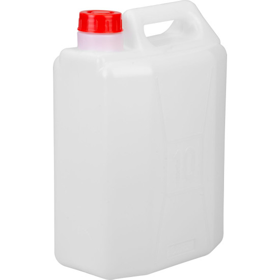 Can 10 lit with valve, white