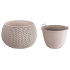 Цветочный горшок SрLOFY Bowl 290x195 мм, мокка