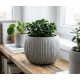 Вазон для цветов BETON Bowl, 18/13x14 см, серый