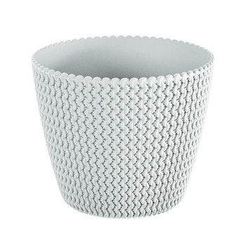 Flower pot SPLOFY 295/249 mm, 11.5 lit, white