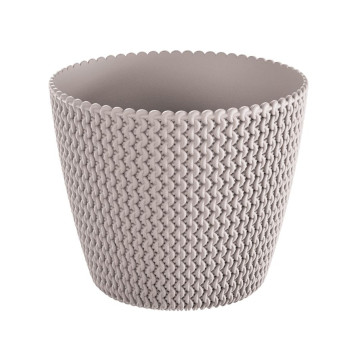 Flower pot SPLOFY 295/249 mm, 11.5 lit, mocca