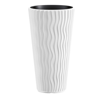 Flower pot Sandy Slim 400, white