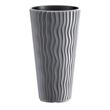 Flower pot Sandy Slim 400, silver