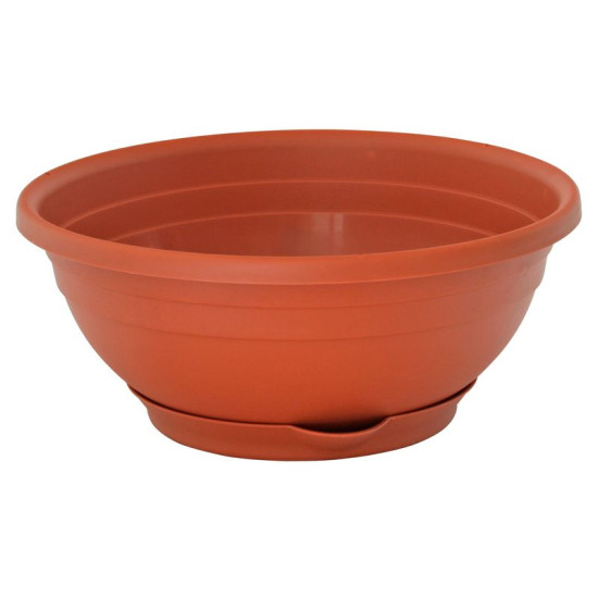 Puķu pods apaļš 25x10cm ICS SERENELLA