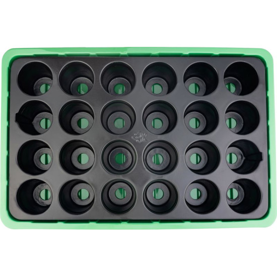 Лоток для рассады 33x23x10 см, 24 отверстия Лоток для рассады 33x23x10 см, 24 отверстия