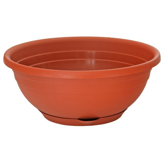 Flower pot round 35x12cm ICS SERENELLA