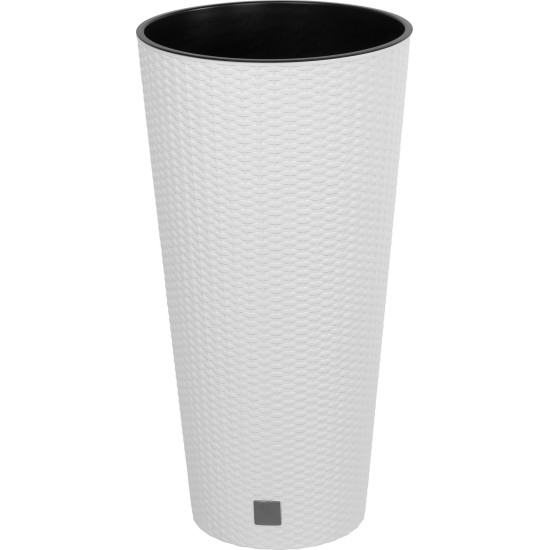 Rotan flover pot round 400mm 35/64lit. H -763mm Rato tubus, white