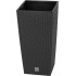 Rotan flover pot square L - 325mm W -325mm H -610mm, 21/49lit. Rato square, black