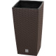 Rotan flover pot square L - 325mm W -325mm H -610mm, 21/49lit. Rato square, brown