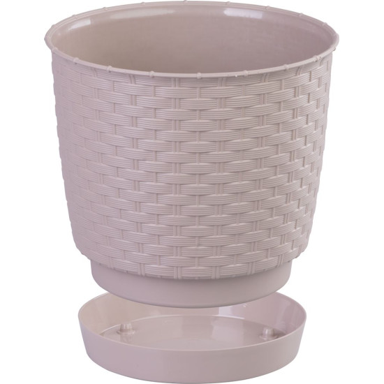 Flower pot RATOLLA Round 190, mocca