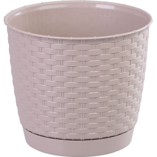 Flower pot RATOLLA Round 190, mocca
