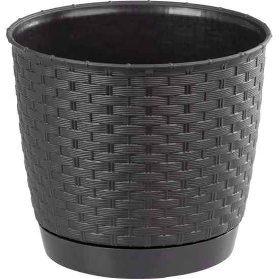 Flower pot RATOLLA Round 190, darkbrown
