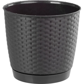 Цветочный горшок RATOLLA Round 250, темно-коричневый