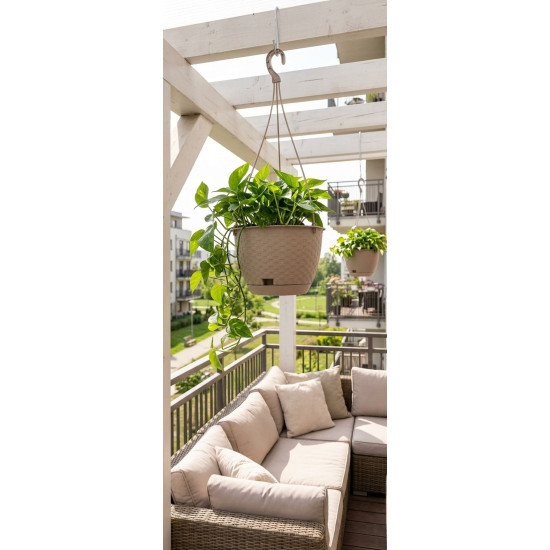 Flower pot RATOLLA Round W 240, mocca