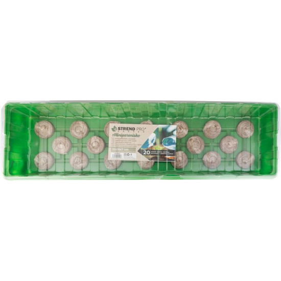 Лоток для рассады с крышкой 55x16x7 см