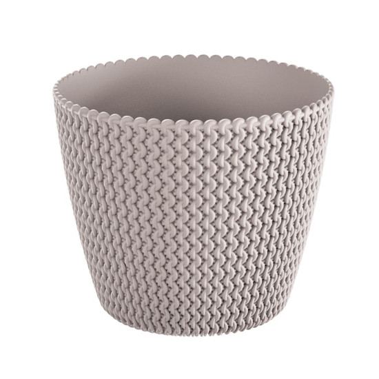 Flower pot SPLOFY 218/184 mm, 5.0 lit, mocca