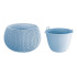 Flower pot SPLOFY Bowl 290x195 mm, ice gray