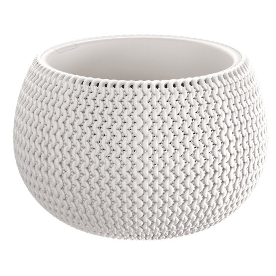 Flower pot SPLOFY Bowl 290x195 mm, white