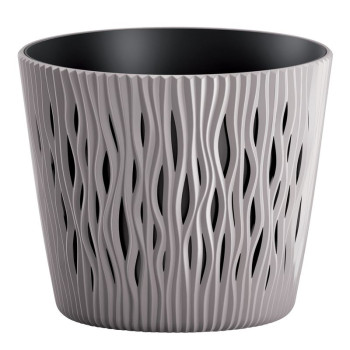 Горшок для цветов SаNDY Round 190, 158x138 мм, мокка Горшок для цветов SаNDY Round 190, 158x138 мм, мокка