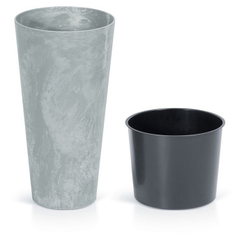 Flower pot TUBUS Slim Concrete 250x475 mm, concrete