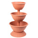 Puķu pods Strend Pro PYRAMID, 3-līmeņu, 82 cm, terracotta Puķu pods Strend Pro PYRAMID, 3-līmeņu, 82 cm, terracotta
