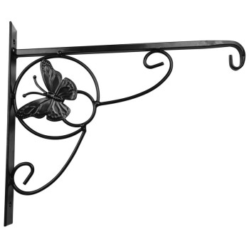 Strend Pro pakaramais, turētājs, puķu podam, dekoratīvs ar tauriņu, metāls, 28x28 cm Strend Pro pakaramais, turētājs, puķu podam, dekoratīvs ar tauriņu, metāls, 28x28 cm