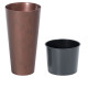 Flower pot with TUBUS Slim Corten insert 250x476 mm, copper look