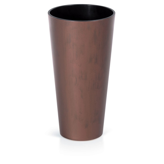 Flower pot with TUBUS Slim Corten insert 400x762 mm, copper look