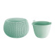 Кашпо со вставкой SPLOFY Bowl 290x195 мм, шалфей Кашпо со вставкой SPLOFY Bowl 290x195 мм, шалфей