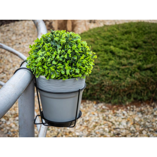 BUMETA turētājs, pakaramais, metāla, puķu podam, margām, 22 cm