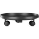 Strend Pro pedestal, 33,5x33,5x8,5 cm, under a flower pot, on wheels, sliding, stand