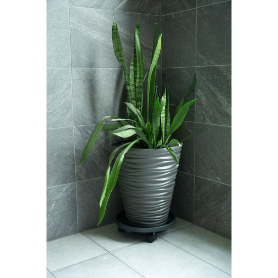 Strend Pro pedestal, 33,5x33,5x8,5 cm, under a flower pot, on wheels, sliding, stand