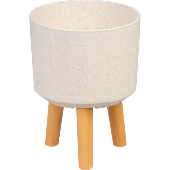 Strend Pro flower pot, White Weath Finish, 20x20x26 cm