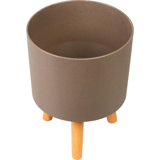 Strend Pro flower pot, color Coffee powder, 24.5x24.5x31 cm
