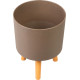 Strend Pro flower pot, color Coffee powder, 24.5x24.5x31 cm