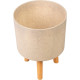 Strend Pro flower pot, colour Bamboo fibre, 24.5x24.5x31 cm