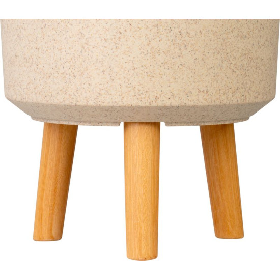 Strend Pro flower pot, colour Bamboo fibre, 24.5x24.5x31 cm