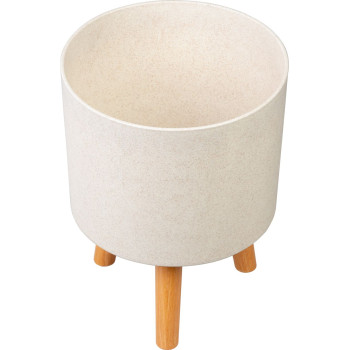 Strend Pro flower pot, White Weath Finish, 24.5x24.5x31 cm