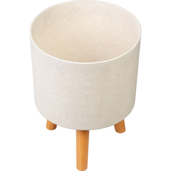 Цветочный горшок Strend Pro, отделка White Weath, 24,5x24,5x31 см