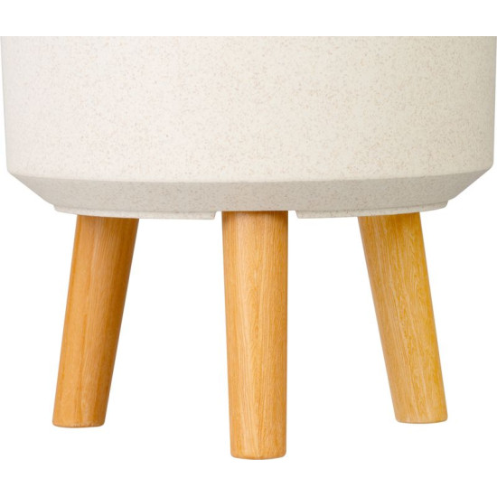 Цветочный горшок Strend Pro, отделка White Weath, 24,5x24,5x31 см