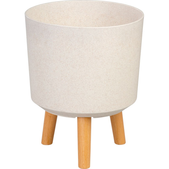 Цветочный горшок Strend Pro, отделка White Weath, 24,5x24,5x31 см