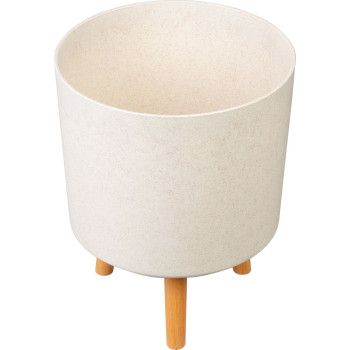 Strend Pro flower pot, White Weath Finish, 30x30x37 cm