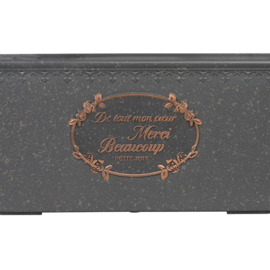 Цветочный горшок Strend Pro, цвет черный, 31x15x15 см