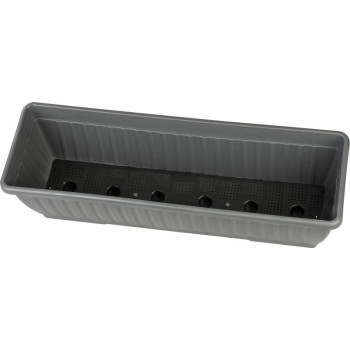 Горшок для цветов Strend Pro, серый, 60x19.6x17 см Горшок для цветов Strend Pro, серый, 60x19.6x17 см