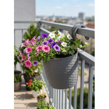 Piekarināmais stādītājs Strend Pro, PP, 26x18x24.5 cm, pelēks Piekarināmais stādītājs Strend Pro, PP, 26x18x24.5 cm, pelēks
