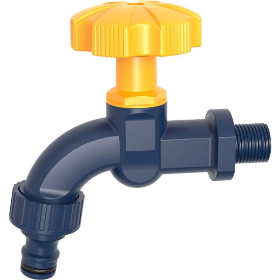 Strend Pro Смеситель для сада, водопроводный кран, 1/2", пластик