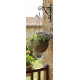 Strend Pro Modern flower pot, hanging, hanging, gold, 26x16 cm, with chain and hanger Strend Pro Modern flower pot, hanging, hanging, gold, 26x16 cm, with chain and hanger